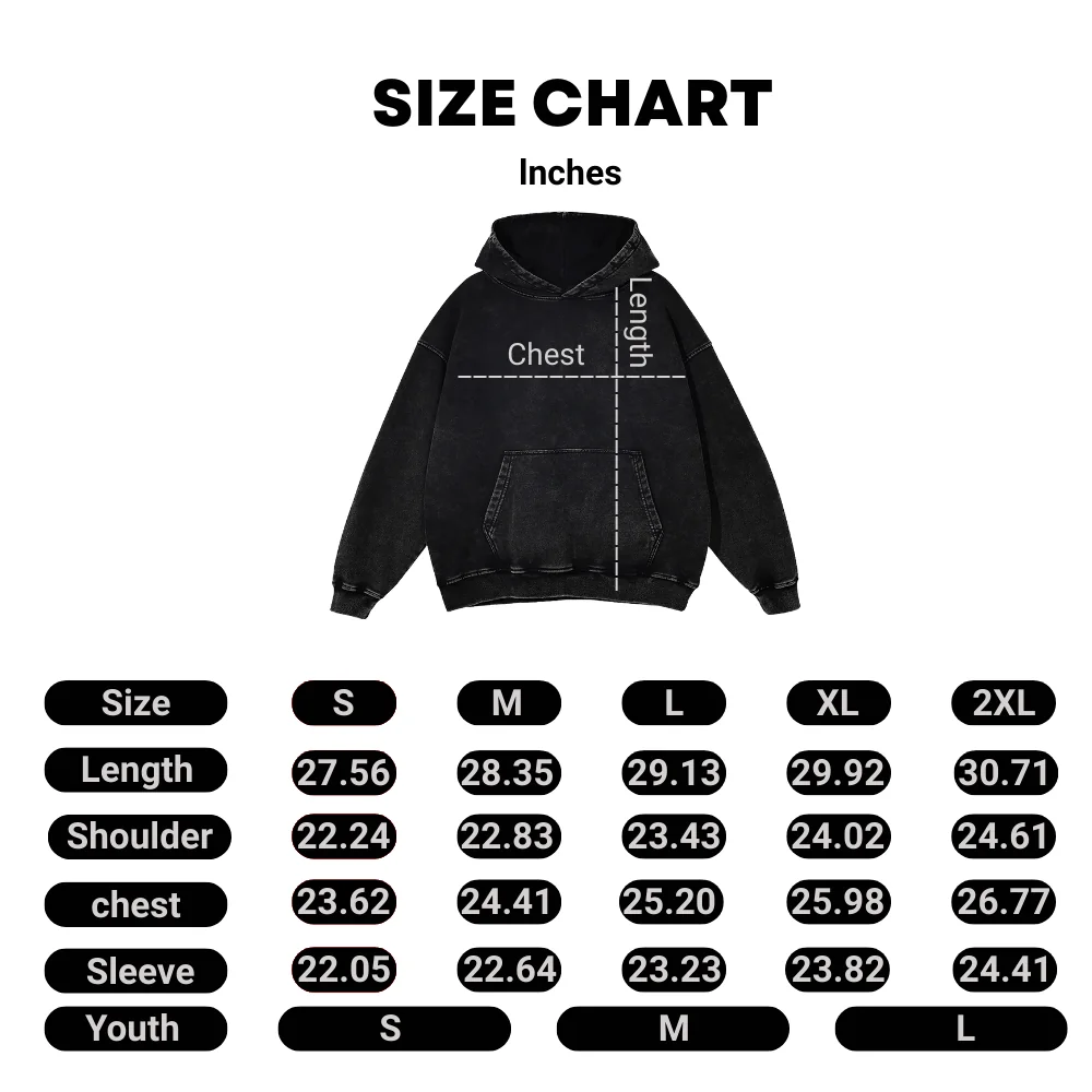 FAKE HAPPY Acid Wash Oversized Hoodie - Image 5