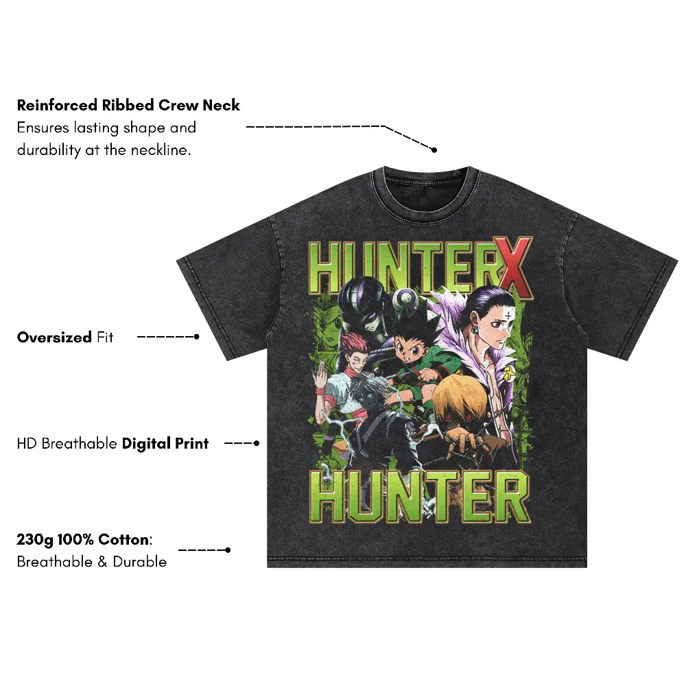 License To Hunt Oversized Acid Wash T-shirt - Image 3