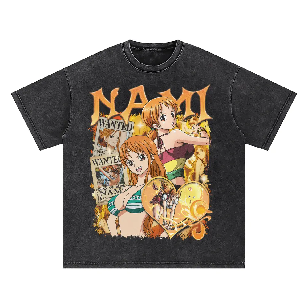 Cat Burglar Navigator Oversized Acid Wash T-shirt