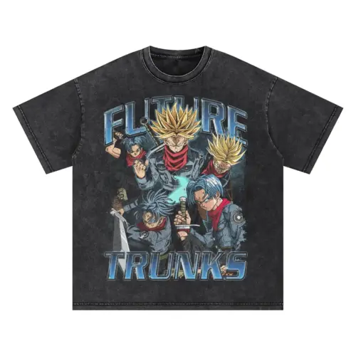 Hope Of The Future Trunks Oversized Acid Wash T-shirt