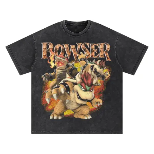 King Of The Koopas Oversized Acid Wash T-shirt