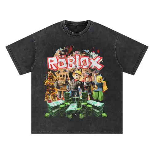 Powering Imagination Oversized Acid Wash T-shirt