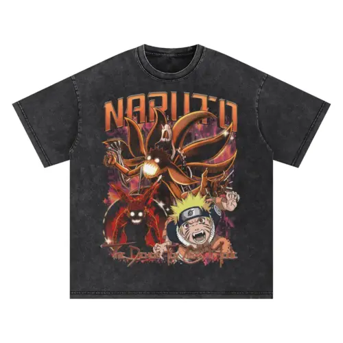 Tailed Beast Tamer Oversized Acid Wash T-shirt
