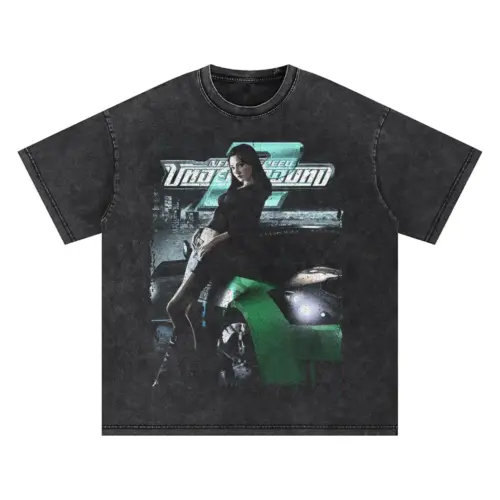 Umbra Witch Highway Star Oversized Acid Wash T-shirt