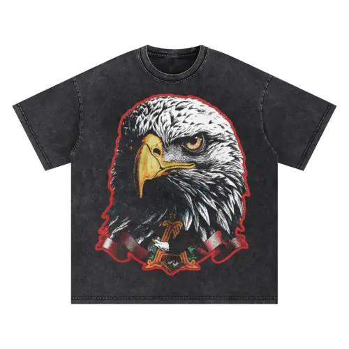The Eagle's Gaze Oversized Acid Wash T-shirt