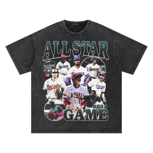 All Star Game 2023 Showcase Oversized Acid Wash T-shirt