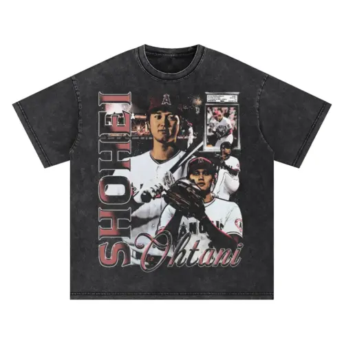 Ichiro The Seattle Samurai Oversized Acid Wash T-shirt