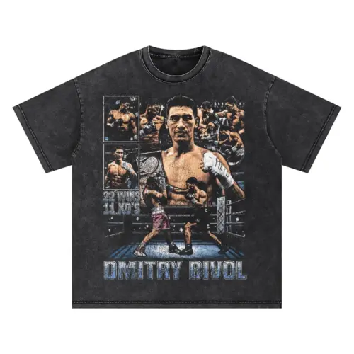 Dmitry Bivol In The Ring Oversized Acid Wash T-shirt