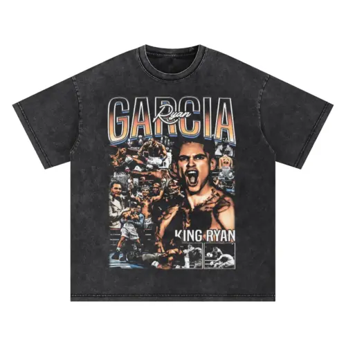 King Ryan Garcia Oversized Acid Wash T-shirt