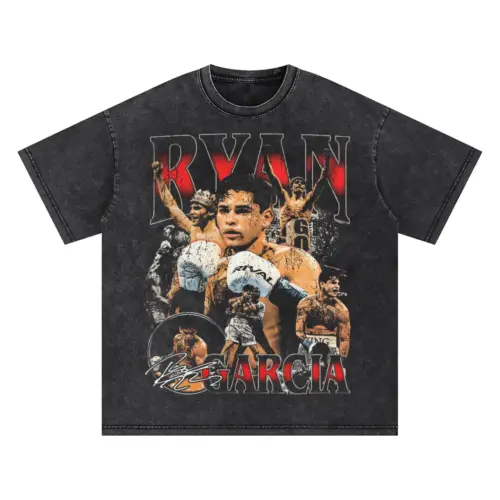 Ryan Garcia King Ryan Oversized Acid Wash T-shirt