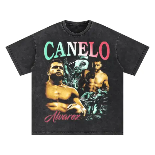 Canelo Alvarez Oversized Acid Wash T-shirt