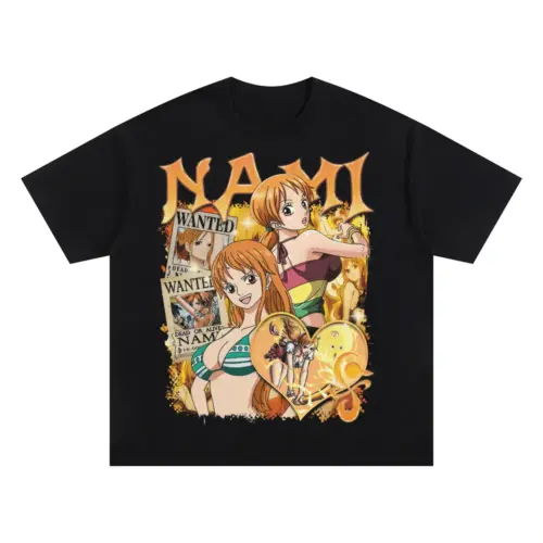 Cat Burglar Navigator Oversized Black Graphic Tee