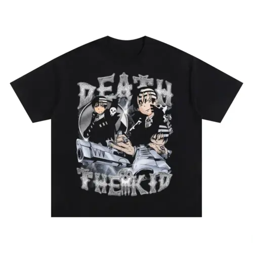 Fearful Symmetry Oversized Black Graphic Tee