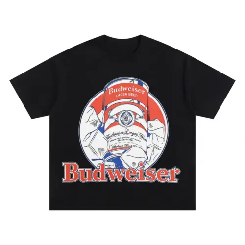 Anheuser Busch Eagle Crest Oversized Black Graphic Tee