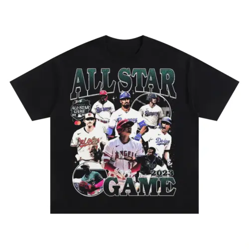All Star Game 2023 Showcase Oversized Black Graphic Tee