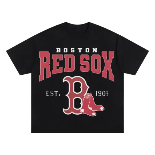 Boston Red Sox Since 1901 Oversized Black Graphic Tee