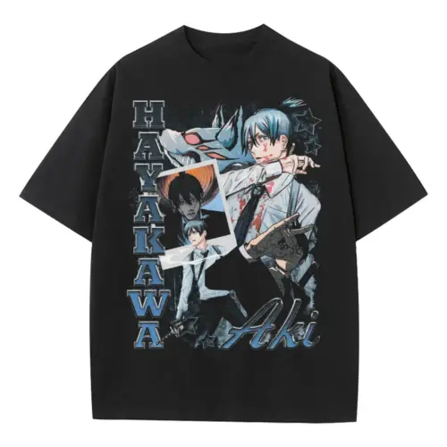 Court Setter Kageyama Heavyweight Oversized Black Graphic Tee