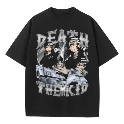 Fearful Symmetry Heavyweight Oversized Black Graphic Tee