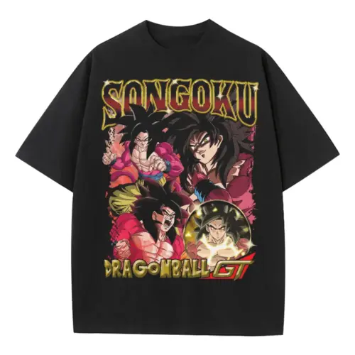 Grand Tour Adventure Heavyweight Oversized Black Graphic Tee