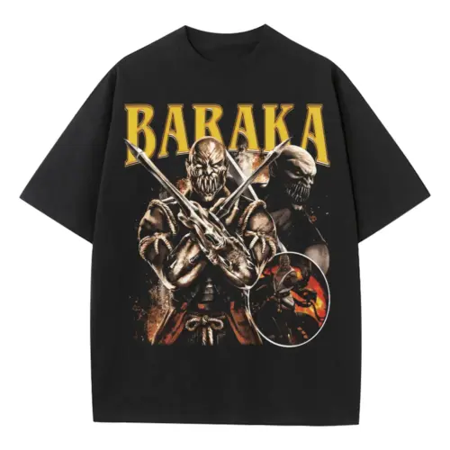 Baraka The Blade Heavyweight Oversized Black Graphic Tee