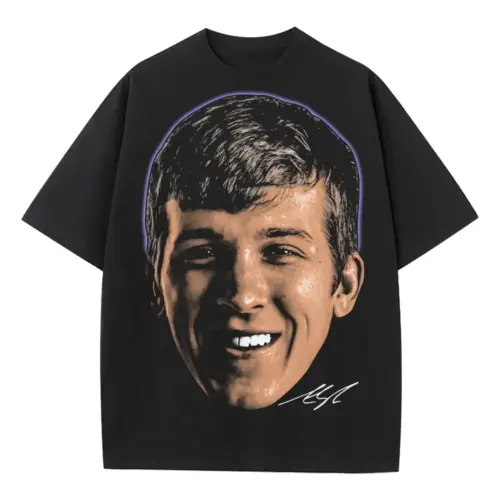 Austin Reaves Lakers Fan Favorite Heavyweight Oversized Black Graphic Tee