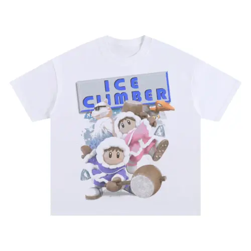 Peak Climber Duo Oversized White Graphic Tee