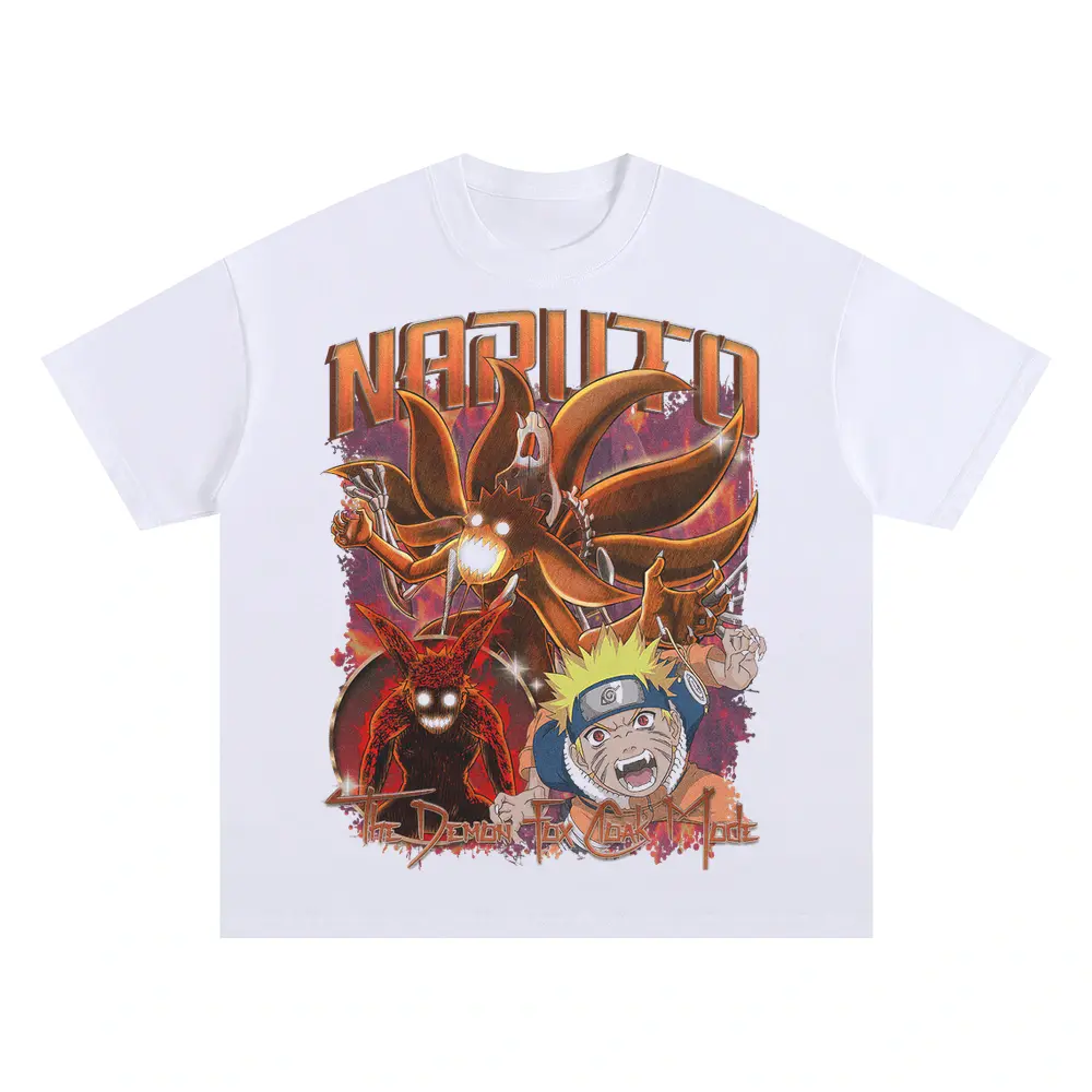 Tailed Beast Chronicle Oversized White Graphic Tee