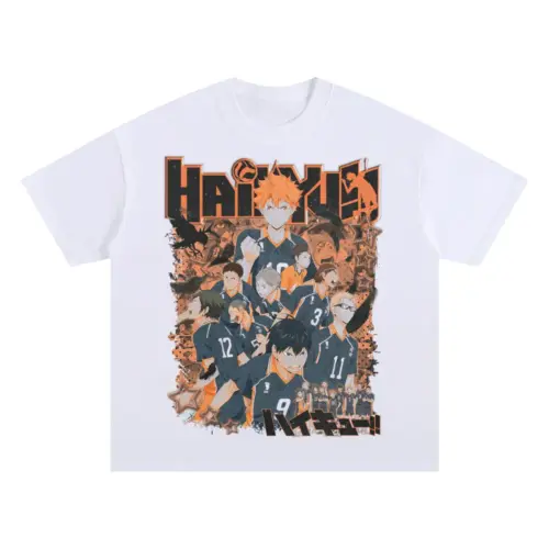 The Crows That Fly Oversized White Graphic Tee