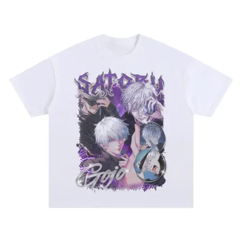 The Honored One Oversized White Graphic Tee