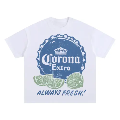 Always Fresh Fiesta Oversized White Graphic Tee