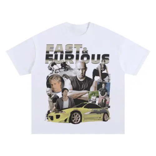 Furious Legacy Enbious Oversized White Graphic Tee