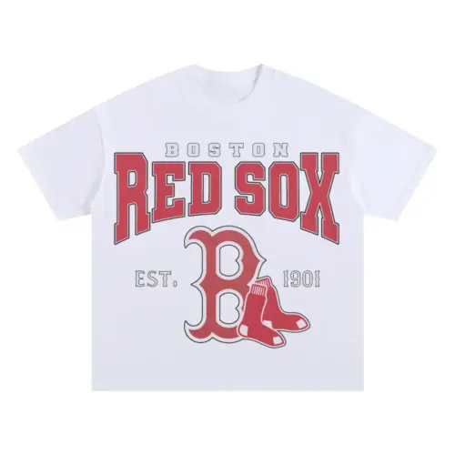 Boston Red Sox Est 1901 Oversized White Graphic Tee