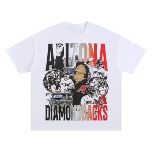 Arizona Diamondbacks Desert Heat Oversized White Graphic Tee