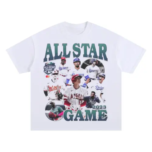 All Star Game Twenty Twenty Three Oversized White Graphic Tee