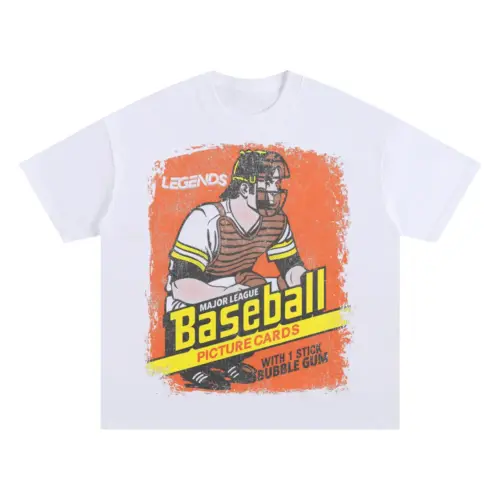 Legendary Catcher Card Oversized White Graphic Tee