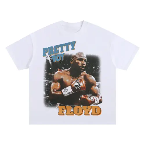 Money Mayweather TBE Oversized White Graphic Tee
