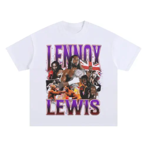 The Lion Lennox Legacy Oversized White Graphic Tee