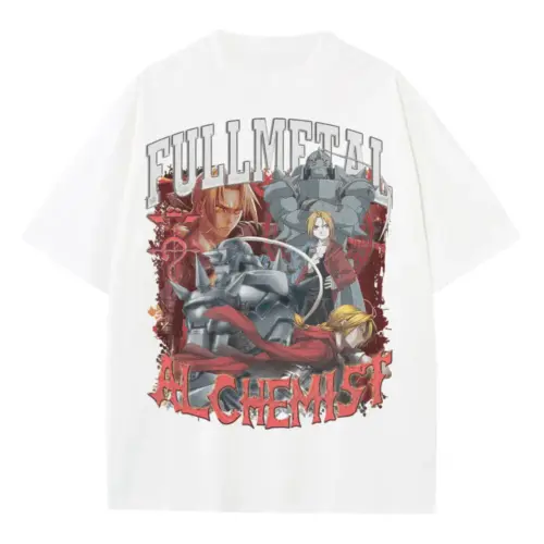 Alchemical Brotherhood Heavyweight Oversized White Graphic Tee