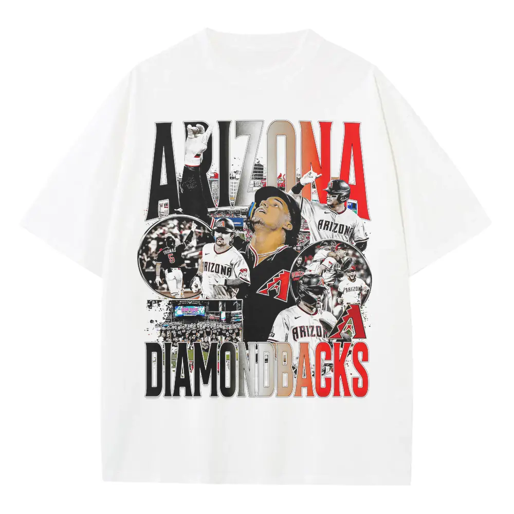 Arizona Diamondbacks Desert Heat Heavyweight Oversized White Graphic Tee