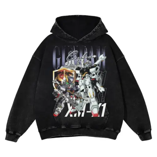 Angel Of The Battlefield Acid Wash Oversized Hoodie