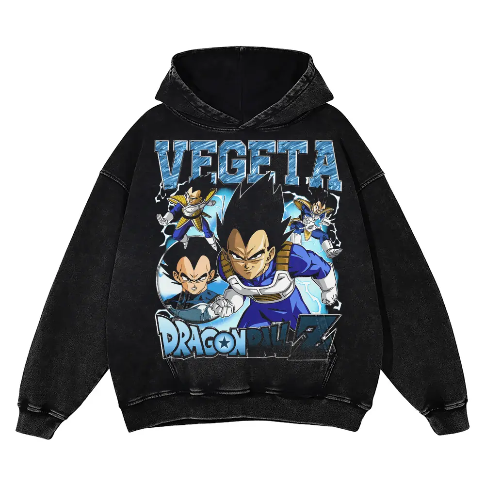 Father And Son Galick Gun Acid Wash Oversized Hoodie