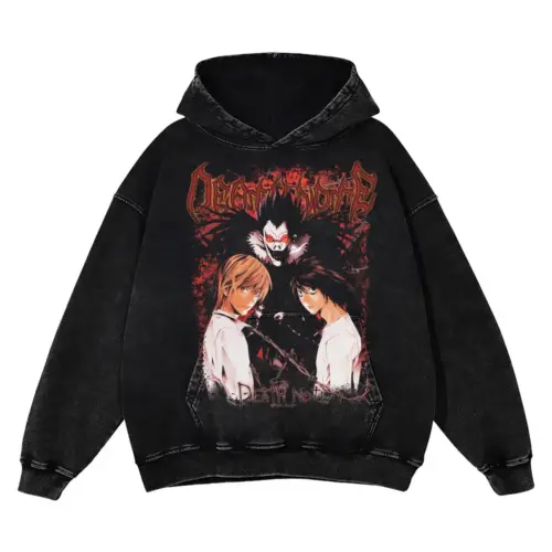 Kira Versus L Acid Wash Oversized Hoodie