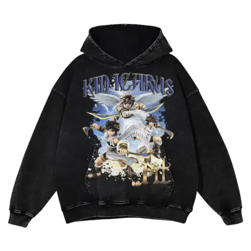 King Of Dreamland Acid Wash Oversized Hoodie