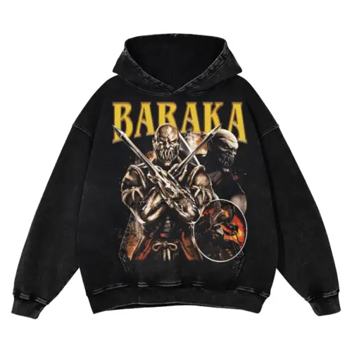 Baraka The Blade Acid Wash Oversized Hoodie