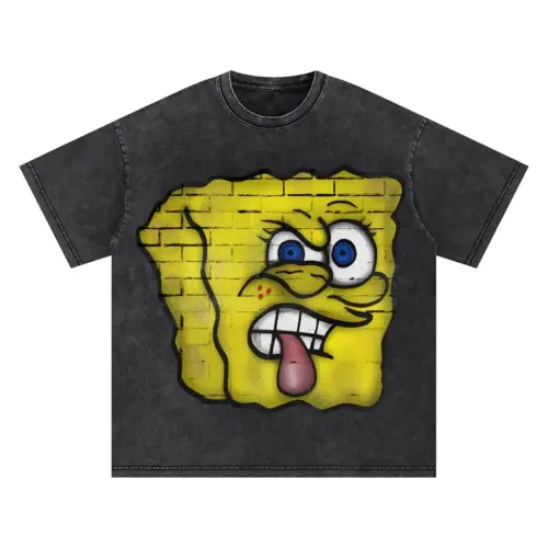 Porous Psyche Oversized Acid Wash T-shirt