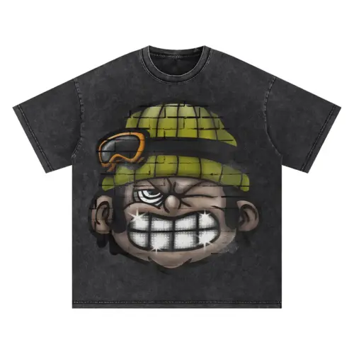 Master Of Mischief Oversized Acid Wash T-shirt