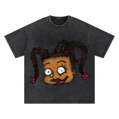 Sassy Braids Oversized Acid Wash T-shirt