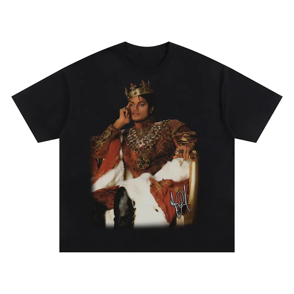 Michael Jackson 'Royal' Oversized Black Graphic Tee