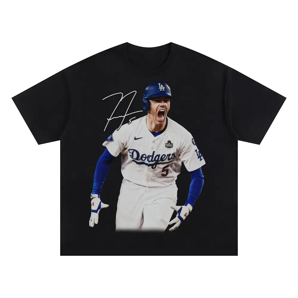 Freddie Freeman 'Dodgers' Oversized Black Graphic Tee