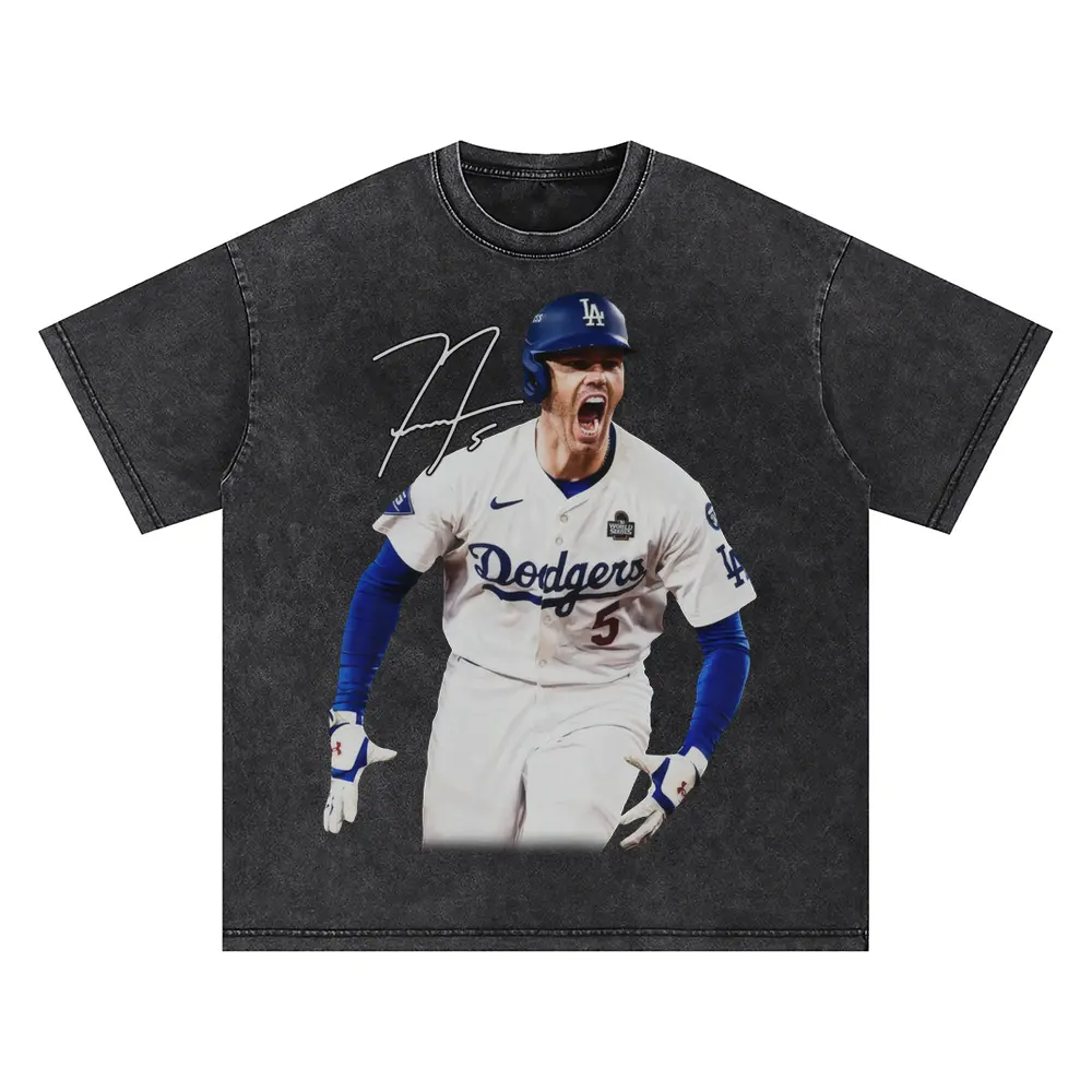 Freddie Freeman 'Dodgers' Oversized Acid Wash T-shirt